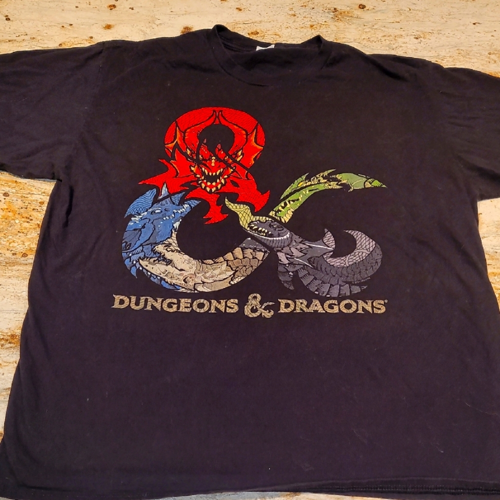 Dungeons & Dragon Graphic Short Sleeve Tee Vintage Tagged Tshirt
